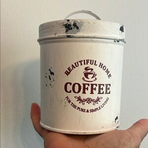 Coffee Canister - White